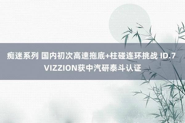 痴迷系列 国内初次高速拖底+柱碰连环挑战 ID.7 VIZZION获中汽研泰斗认证