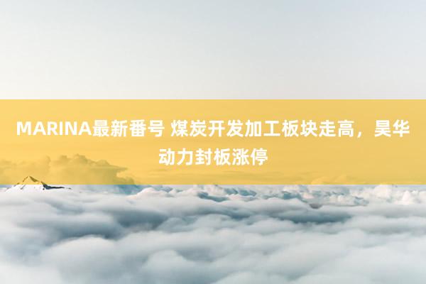 MARINA最新番号 煤炭开发加工板块走高，昊华动力封板涨停